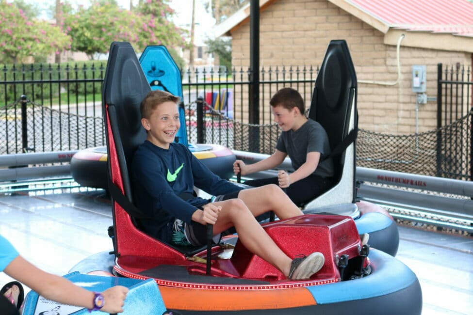 bumper car at family fun park