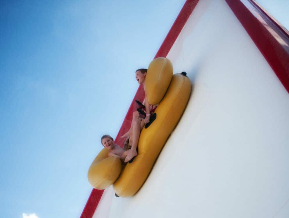 half pipe water slide