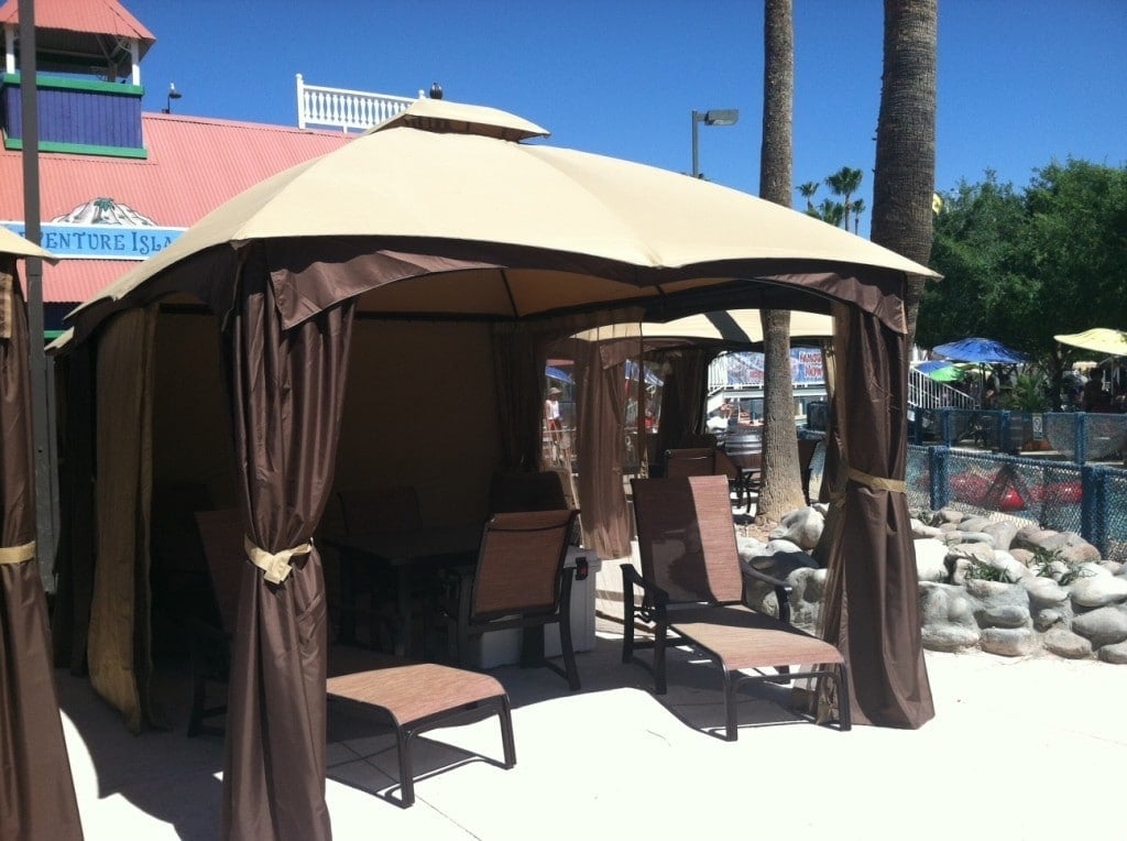 water park resort cabana rental