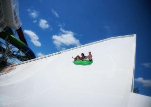 half pipe water slide