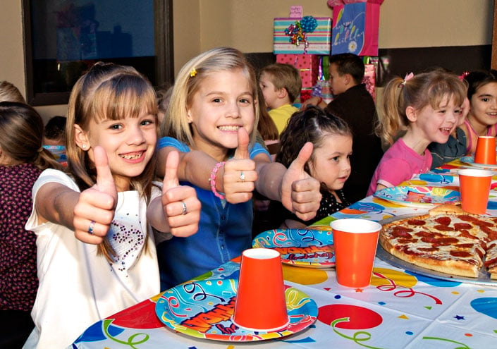 celebrating a great birthday party at golfland